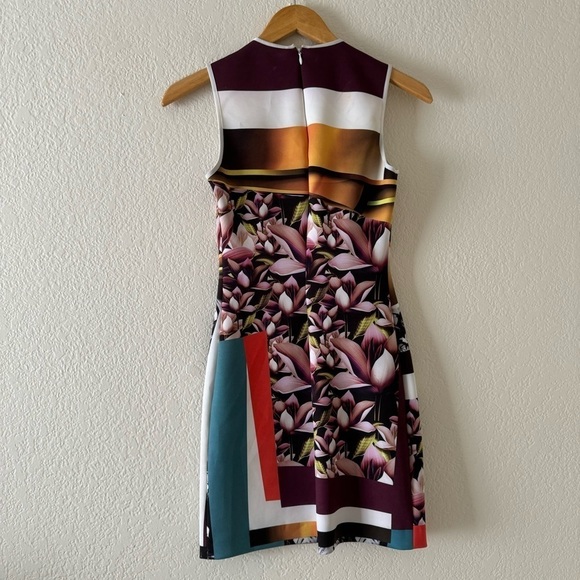 Clover Canyon Womens Neoprene Dress Scoop Neck Sleeveless Multicolor Size XS - Picture 3 of 3